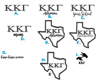 Kappa Kappa Gamma Decals sticker - 166