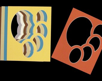 Photo Frame Mat 5 Oval Multi Opening For 8 x 10" Picture Frame Coolage Openings / Art Work or Photos Archival Quality Choose Color Archival