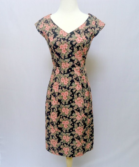 Items similar to Floral Print Dress - Vintage Style - Floral Dress ...