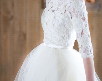 White Tulle Super Full Length Bridesmaid Wedding Gown Long Tulle Skirt