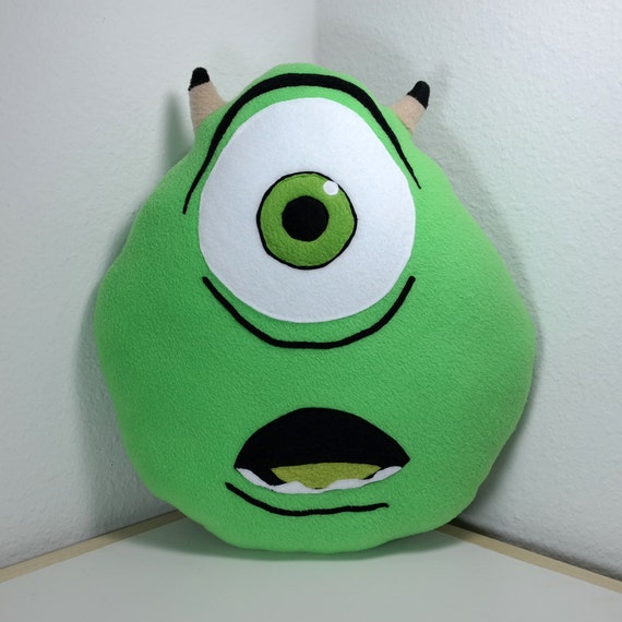 Mike Wazowski Pillow Monsters Inc. University Handmade