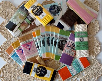 30 Binding Piping Rick Rack Twill Tape & Such