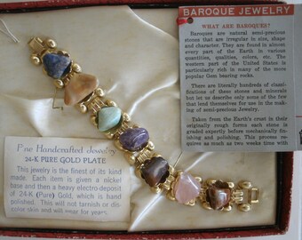 Baroque Semi Precious Stones Bracelet Jewelry