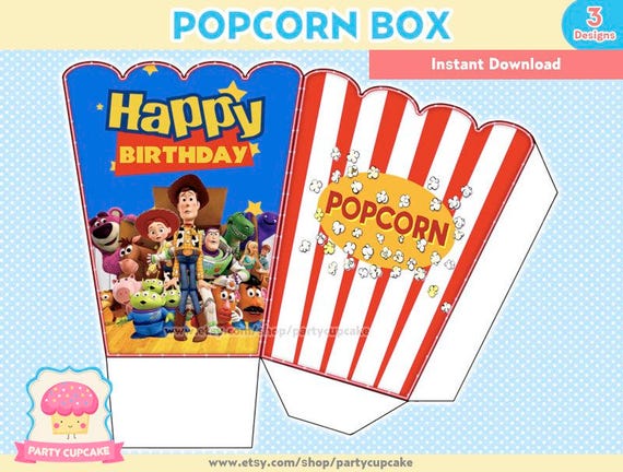 toy story popcorn boxes