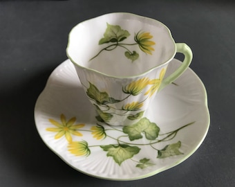 Antique Tea Cup / Shelley England Demitasse Cup and Saucer / Vintage Tea Party