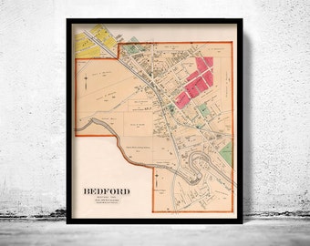 Old map of Bedford Ohio 1892