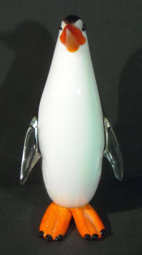 Vintage Large Murano Venetian Glass One-of-a Kind Penguin from Italy