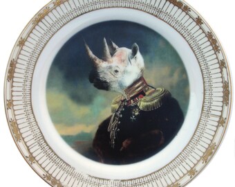 Lord Voluntus de Gaulle Portrait Plate 8.5"