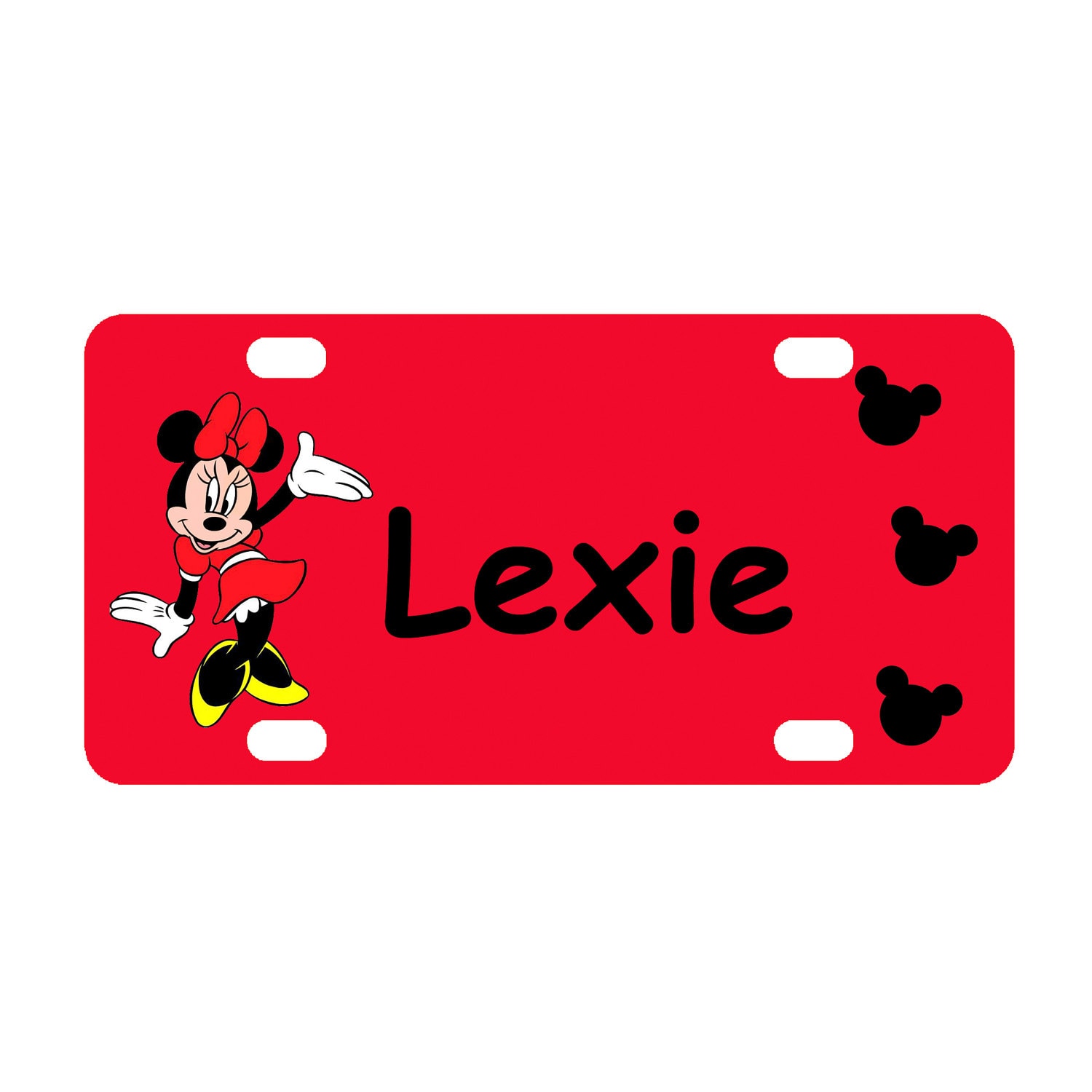 Minnie Mouse Personalized Mini License Plate-Bike