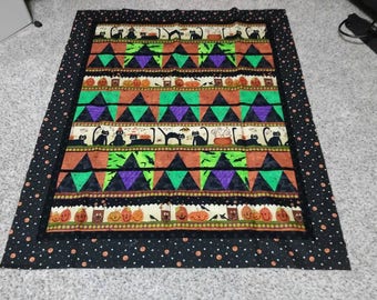 Halloween quilt top wall hanging