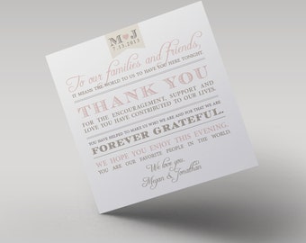 Thank You Card // Purchase this Deposit Listing to Get Started