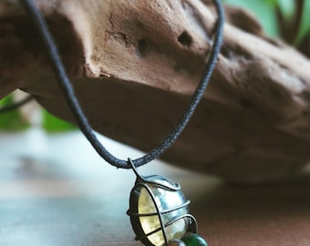 Bead and Gem Stone Necklace