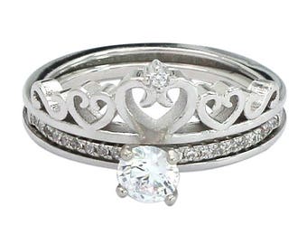 Two in one crown ring