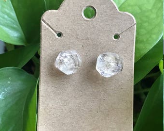Herkimer Diamond Quartz Earrings