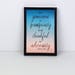 Be Generous in Prosperity Quote | Print
