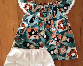 Toddlers Seaside dress with ruched shorts, GORJUSS, size 1, 2 piece