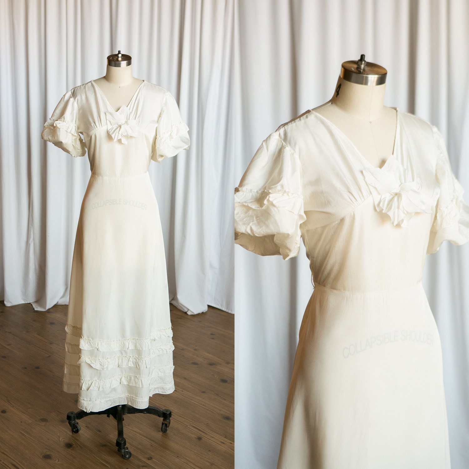 Vintage 30S Wedding Dresses 6