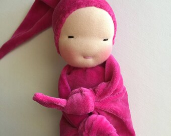 blanket doll, Waldorf doll, handmade doll, Easter basket gift, Waldorf toy, gift for girl, baby gift, baby shower gift