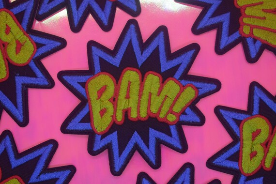Bam Onomatopoeia Iron on Patch