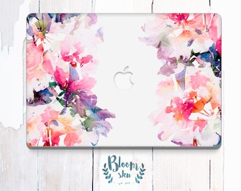 Floral Macbook Decal / Floral print / Macbook Pro Case / Macbook case / Macbook Air sticker / macbook air case / macbook sticker / BS027