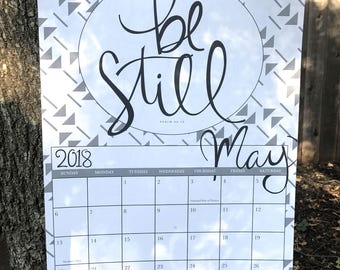 SALE! 2018 WALL CALENDAR | Bible Verse and Quote Calendar | Poster Wall Calendar | 12x18