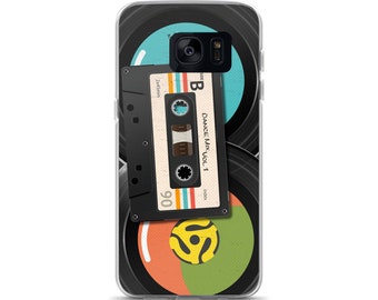 Retro Mix Tape and 45s Samsung Case