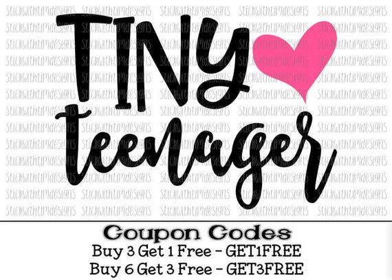 Download Tiny Teenager Svg Birthday Girl Svg Birthday Svg PNG Cut Files