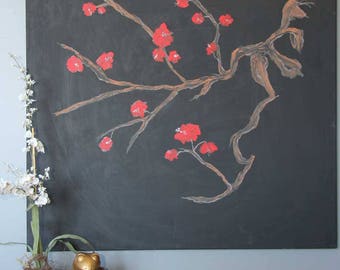 Cherry Blossom 48"x48" Original Abstract Painting
