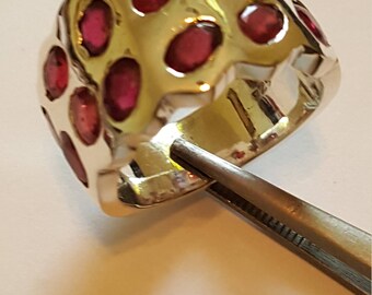 925 silver Ruby Ring