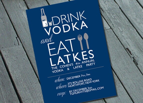 Latke Party Invitation 1