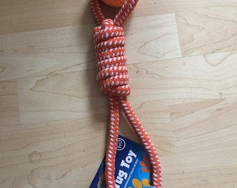 Dog Rope Toy with Tennis Ball