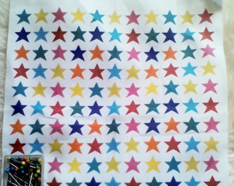 Creation of fabric printed stars