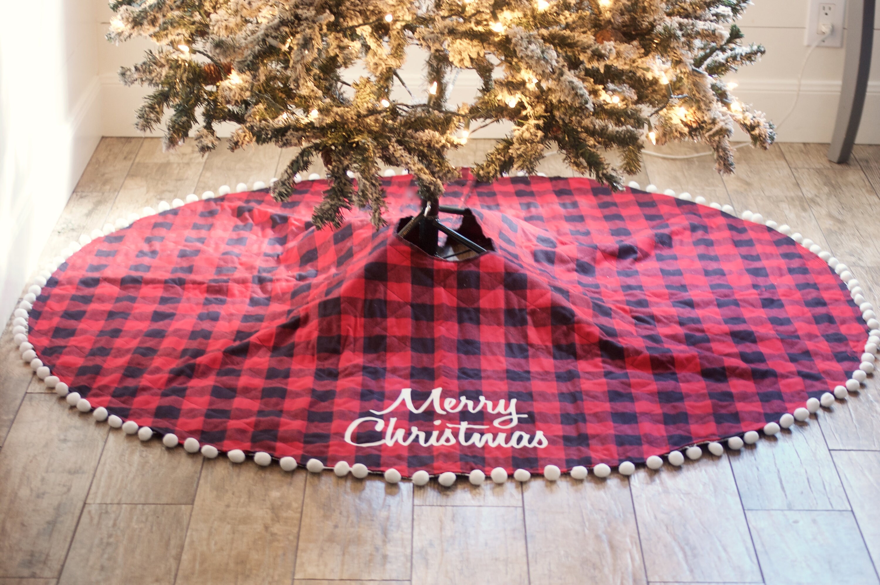 Buffalo Plaid Christmas Tree Skirt 
