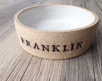 Custom Ceramic Dog Bowl, Cat Bowl, Non-Toxic, Dishwasher Safe, Personalized Dog Bowl, Dog Feeder, Ceramic Dog Bowl with Name
