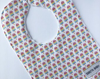 Popsicles Bib - Bib - Baby Gift - Baby Shower Gift - Boy Bib - Girl Bib - Gender Neutral Bib