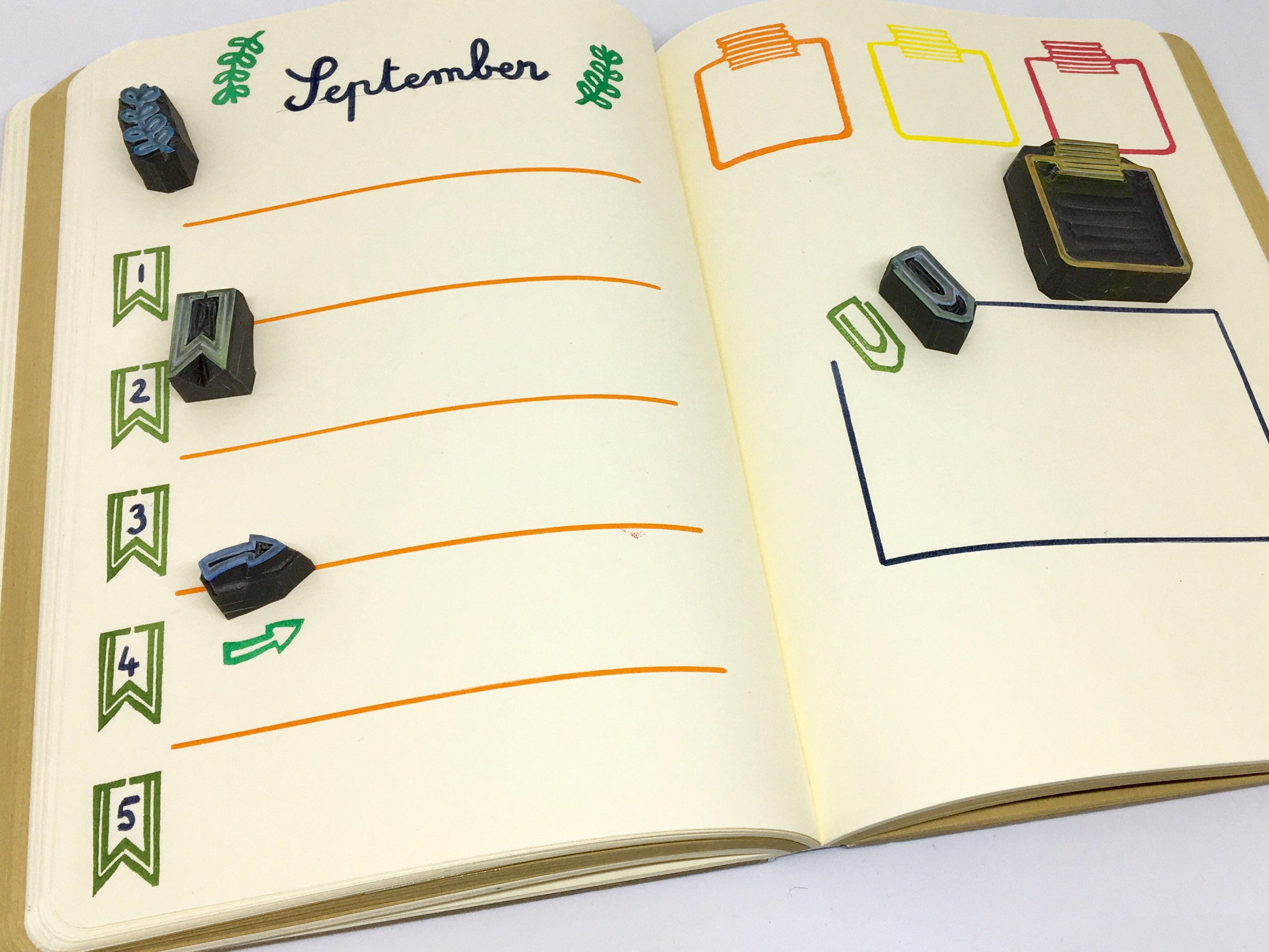 Bullet journal stamps bujo stamps diary stamps notebook