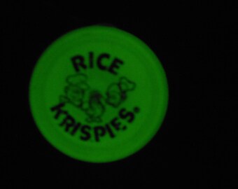 Vintage Duncan Glow Imperial Rice Krispies Yo Yo Toy Glow in the Dark Retro Vintage Duncan Imperial YOYO Kellogg Cereal Promotion rice crisp