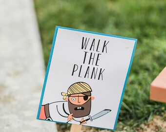 Walk the Plank Sign 8x10