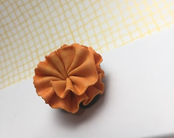 Orange Carnation pin