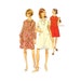 60s A line Tent Dress Pattern, Simplicity 7429, Short or Long Sleeve Above Knee Dress Bust 36, Uncut