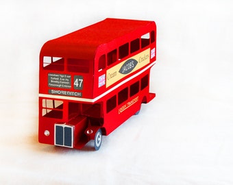 3D SVG London Bus DIGITAL download