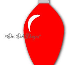 Christmas Light Bulb SVG File, dxf, pdf, eps, AI, jpg, png, SVG File for Cameo V2 V3, svg file for Cricut & other Electronic Cutters