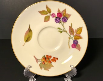 Royal Worcester “Evesham” Saucer