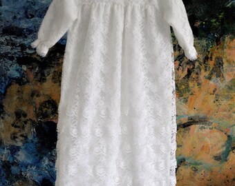 Baptism Dress, Vintage Baptism Dress, Vintage Christening Dress, Christening Gown, Baptism Gown, Vintage Christening