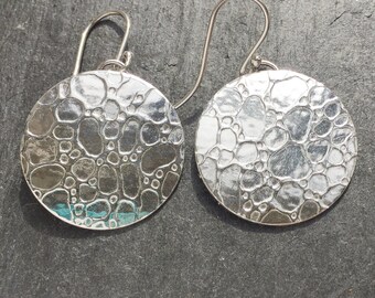 Reef Ripples Argentium Silver Earrings