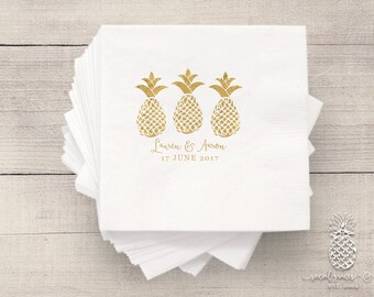 Pineapple Wedding Napkins