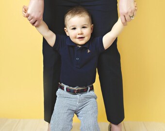 Preppy Lobster Belt for Children-Khaki Webbing