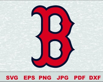 Boston Red Sox Svg, DFX Eps, Vector, Cut File Silhouette Studio Cameo Cricut Design Template Stencil Vinyl Decal