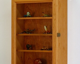 Curio Cabinet-Cherry Hardwood