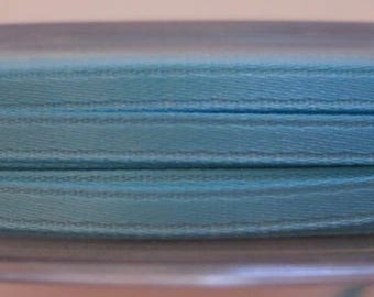 Satin ribbon double sided 3 mm, blue